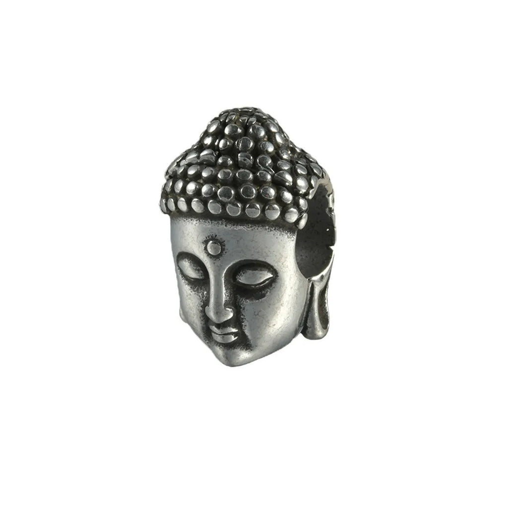 Stainless steel hollow skull Buddha earring in gold, black or steel colour for unisex hip hop fashion