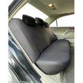 Polyester eyelet fabric universal car seat cover in colour options with stitching details