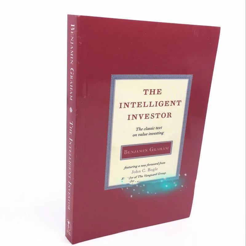 Hardcover book cover of The Intelligent Investor by Benjamin Graham.