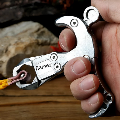 Zinc alloy archery release aid with two-axis harpoon clip and stainless steel components