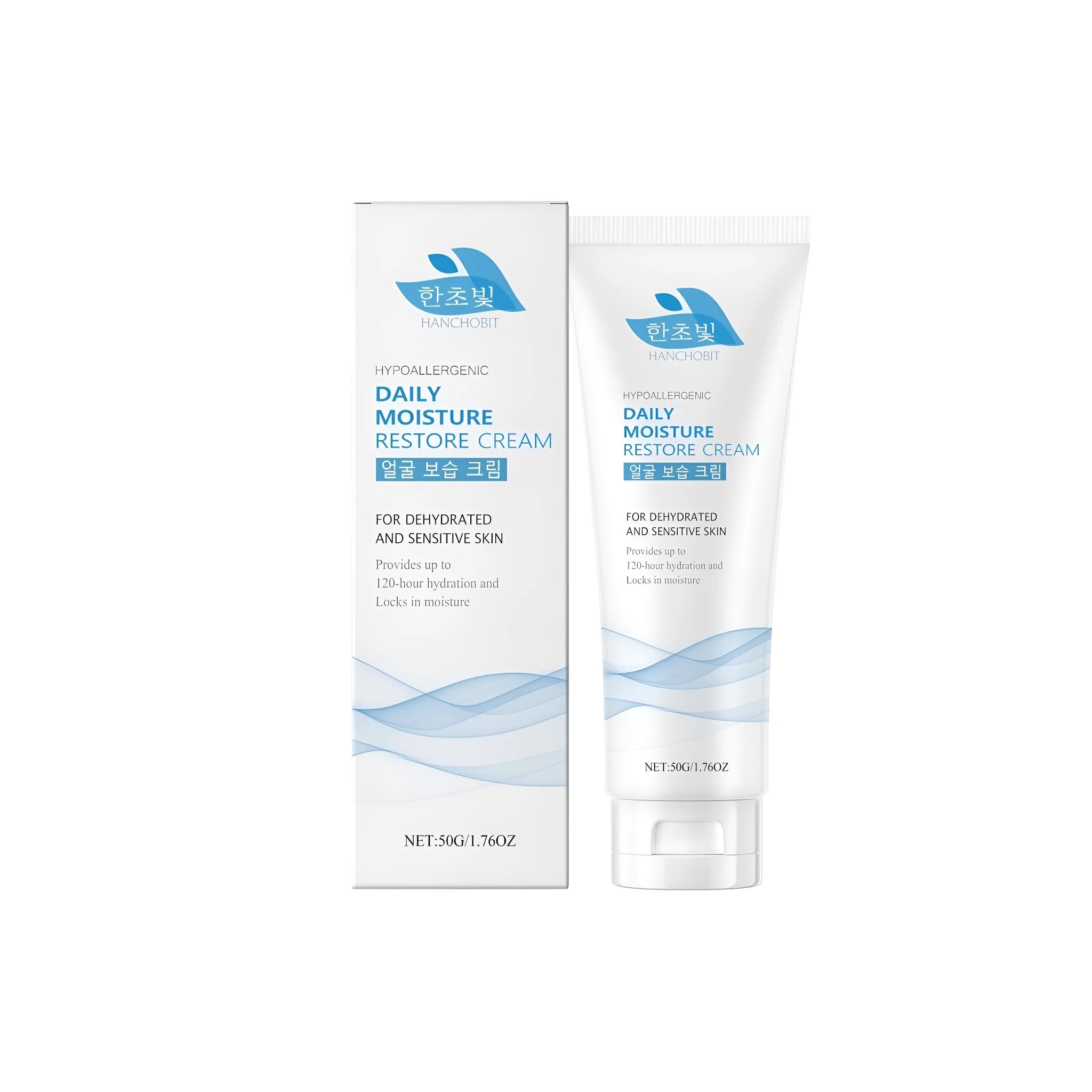 50g facial moisturizing cream with hyaluronic acid and ceramide NP for dry skin hydration