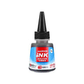 Oil marker pen for woodworking with quick-drying waterproof ink in black, red, blue, and green colours.