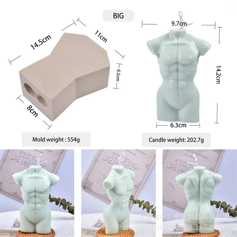 Geometric silicone mould with two height sections for candle and plaster crafting