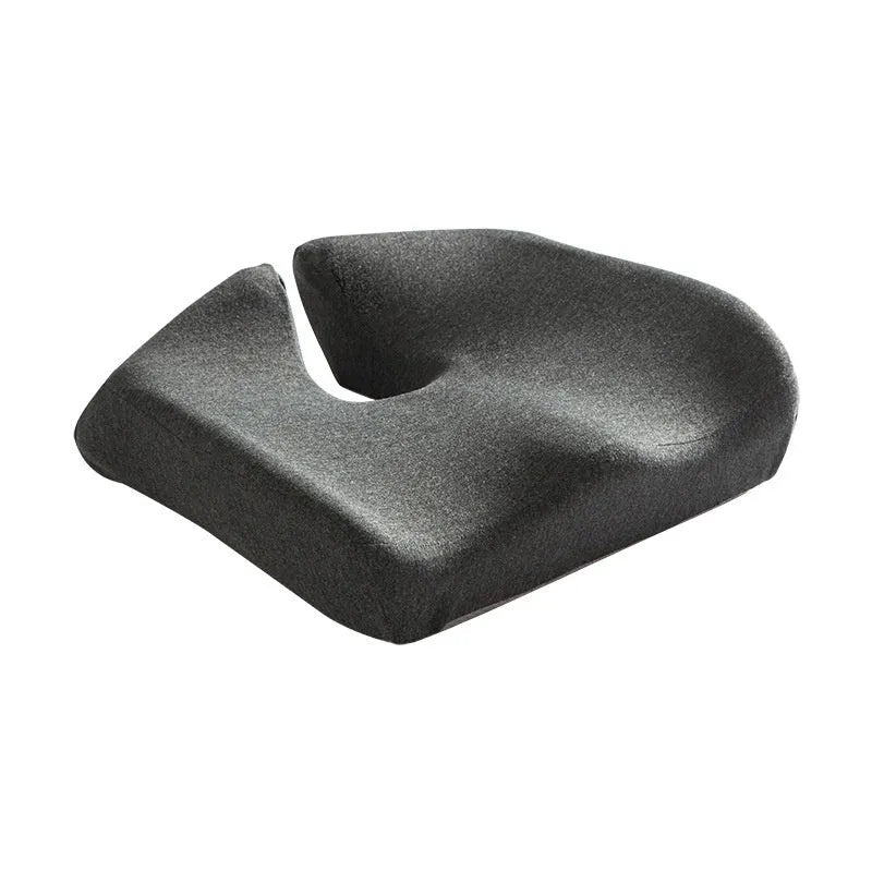 Memory foam office chair cushion measuring 36x40x11cm with lumbar support in grey colour options