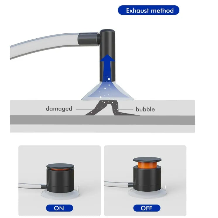 Car windshield crack repair tool kit with plastic applicator for glass point repairs