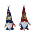 Two faceless baby doll Rudolf Christmas candy bag ornaments made from polyester cloth fabric