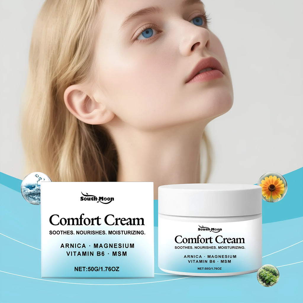 Gentle hydrating body moisturising cream in a 5cm diameter jar with 50g net weight
