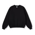 Men's cotton pullover hoodie with fleece lining and inner hood, loose fit, solid colour, sizes S to 3XL