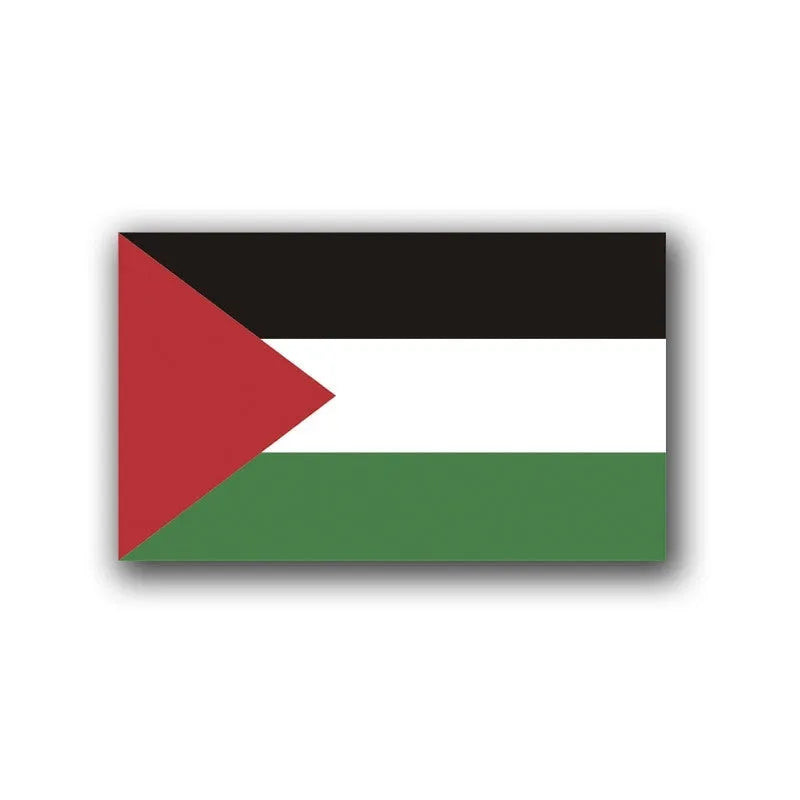 Palestinian flag car decal sticker in three design variations for vehicle application