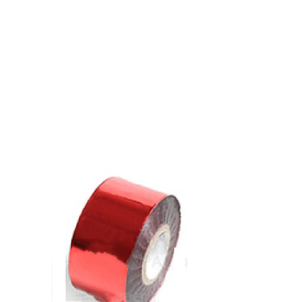 Roll of electrochemical aluminium hot foil stamping paper for leather and plastic branding.
