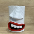 Resin desktop ornament acting as a tissue box holder in American style.