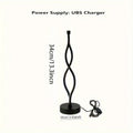 Black aluminium desk lamp with touch dimming controls and three colour temperature buttons