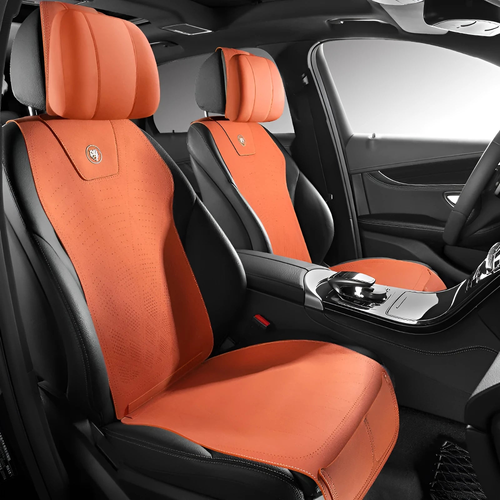 Tailored leather ultra thin car seat cover with technology drilling gradient hole positions in six colour options