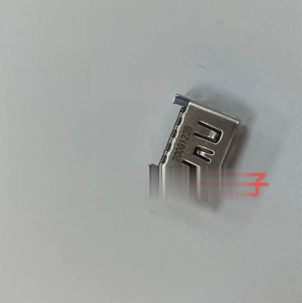 Silver metal HDMI interface socket for gaming console repair and port replacement