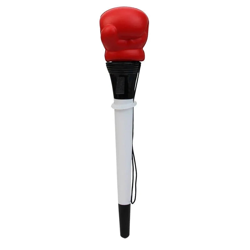 Four boxing press ejection pens with pressure relief mechanism and black ink refills