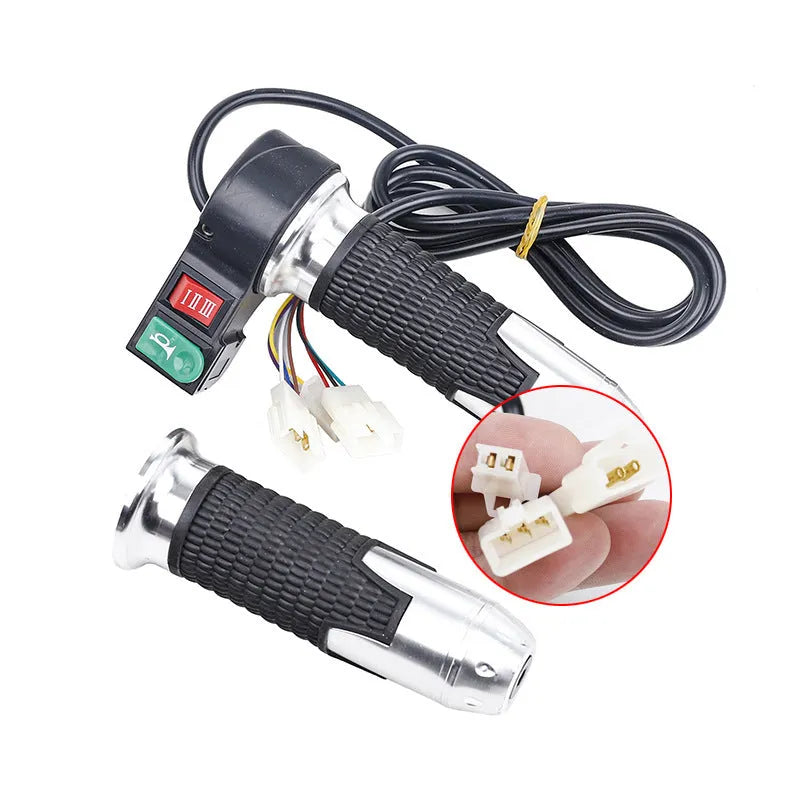 Three-wheel electric car modification accelerator handle with three-speed rotary control and multiple colour options