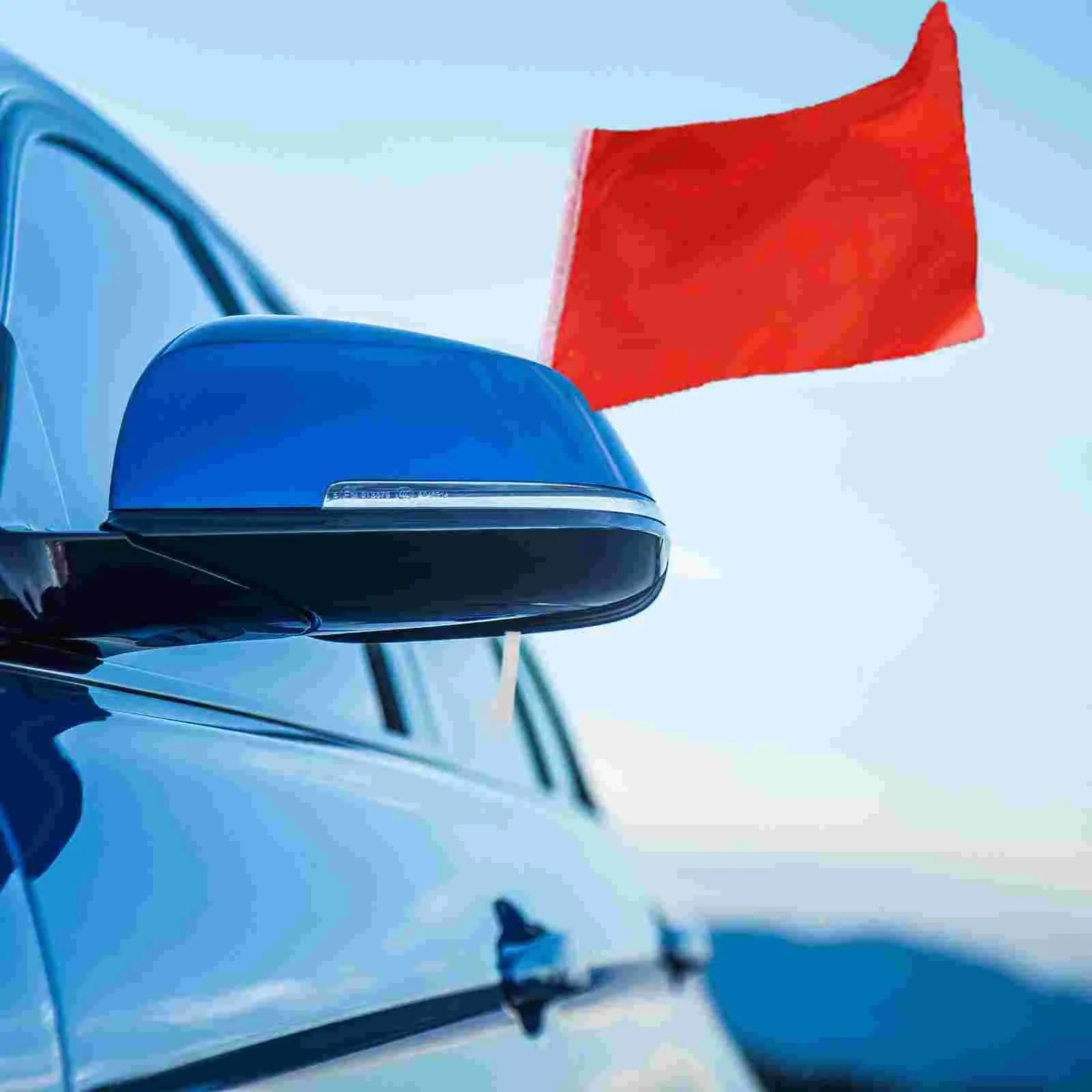 White PP plastic car window flag pole holder mount clip set with 10 brackets for vehicle displays