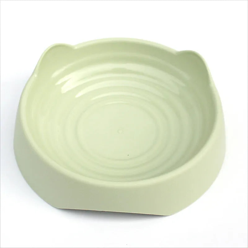 Ceramic dog slow feeder bowl with puzzle cup maze design in blue colour