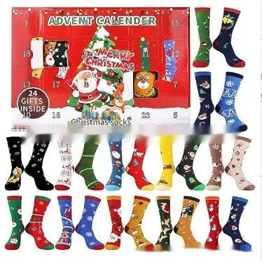 Christmas socks blind box with resin mini stockings in seven different style variations for holiday decoration