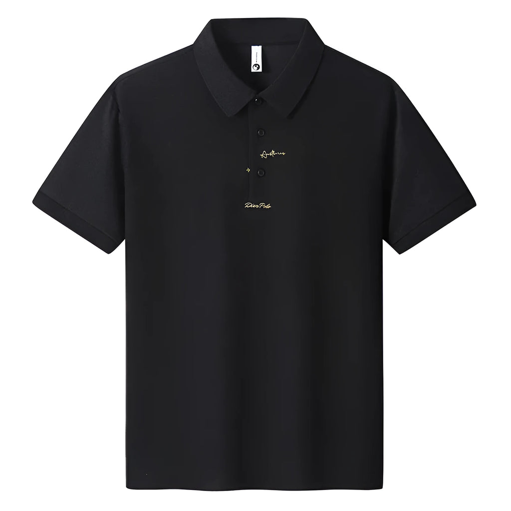 Men's casual cotton loose fit short sleeve t-shirt with a letters print, shown in multiple colours.