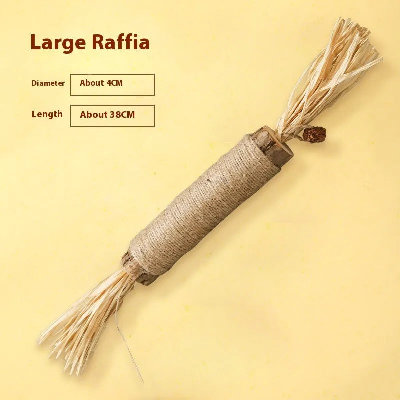 Polygonum wood cat teeth grinding rod with catnip stems and 2.2cm diameter