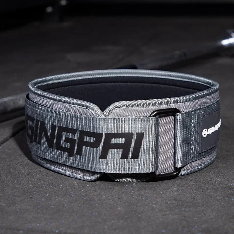 Abdominal exercising band with lumbar support protection belt for weightlifting training