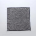 Grey 25x25cm microfiber kitchen cleaning cloth with oilproof properties