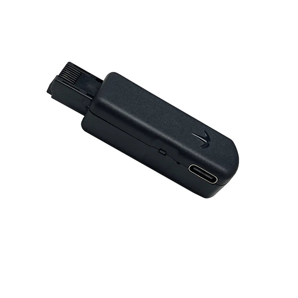 Black JB Tool USB host system adapter for PS4 with Ethernet port, showing compact 81x51x20mm alloy body.