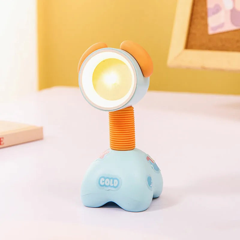 Creative DIY cartoon magnetic desktop night lamp in various colours with adjustable lighting