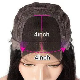 A Ruili style gradient wig made from real human hair on a mannequin head, showcasing the lace front construction.