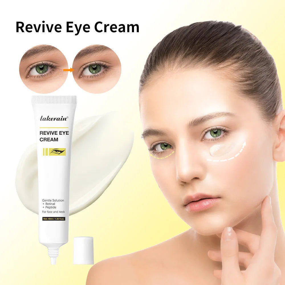 40ml retinol eye cream in pump bottle for dark circles, fine lines and under-eye bags