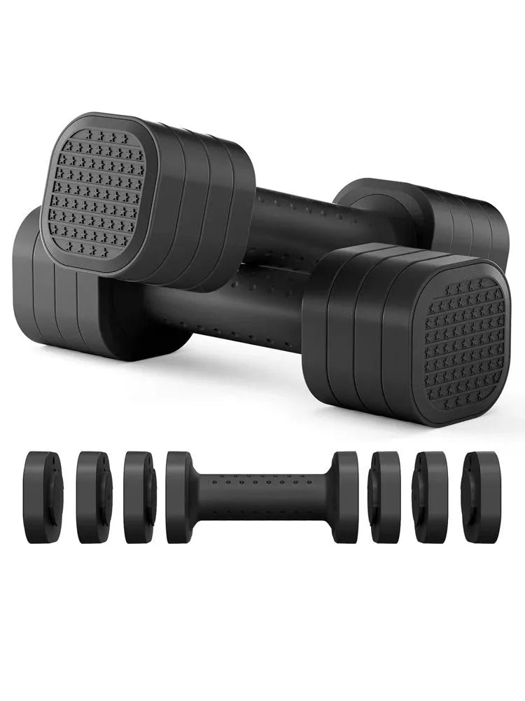 Detachable women's dumbbell set in choice of four colours with adjustable weight design