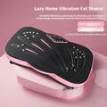 Multifunctional home fitness power plate with remote control in black or pink colour