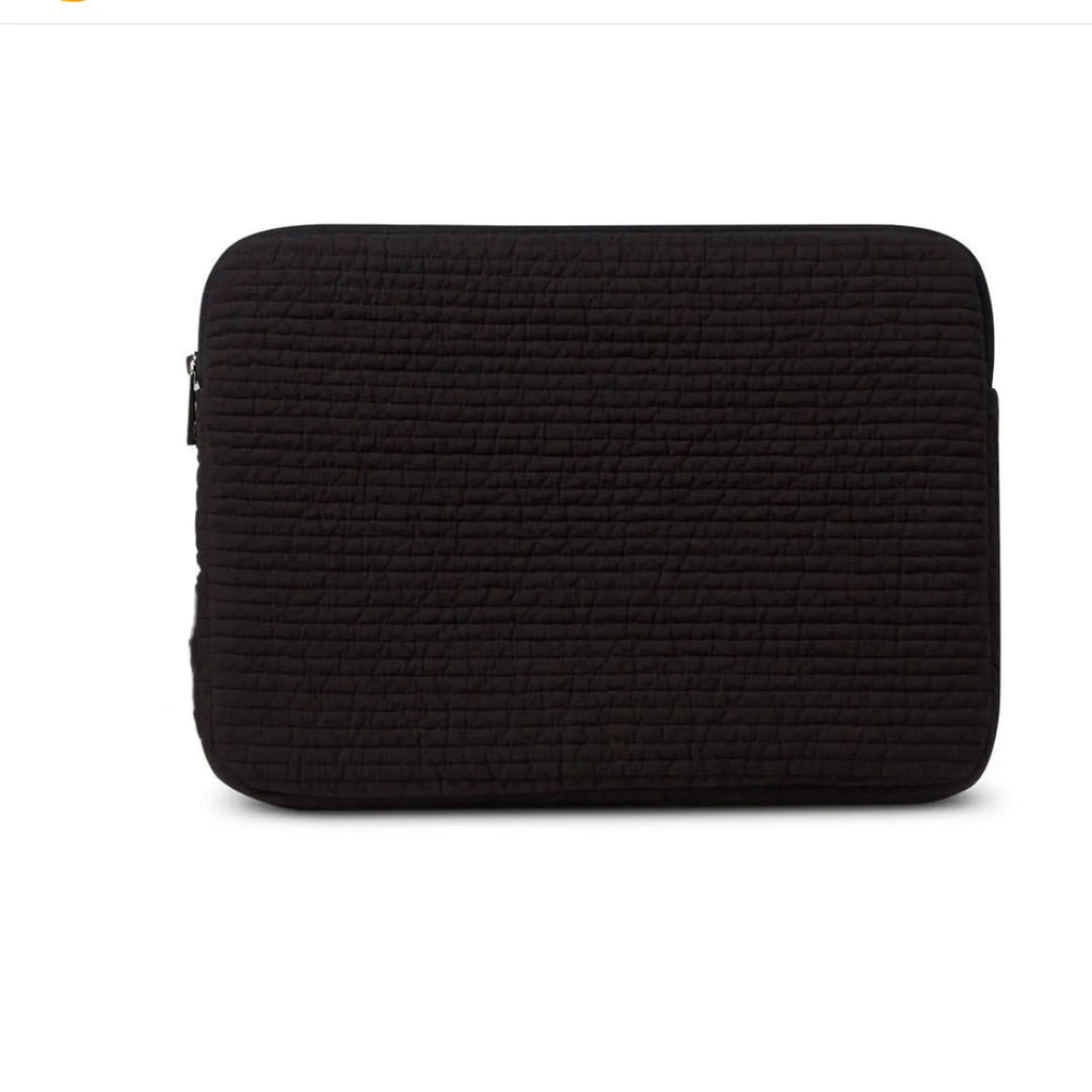 Black and white anti-seismic cotton cloth clutch laptop bag for tablets with internal coin pocket