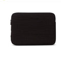 Black and white anti-seismic cotton cloth clutch laptop bag for tablets with internal coin pocket