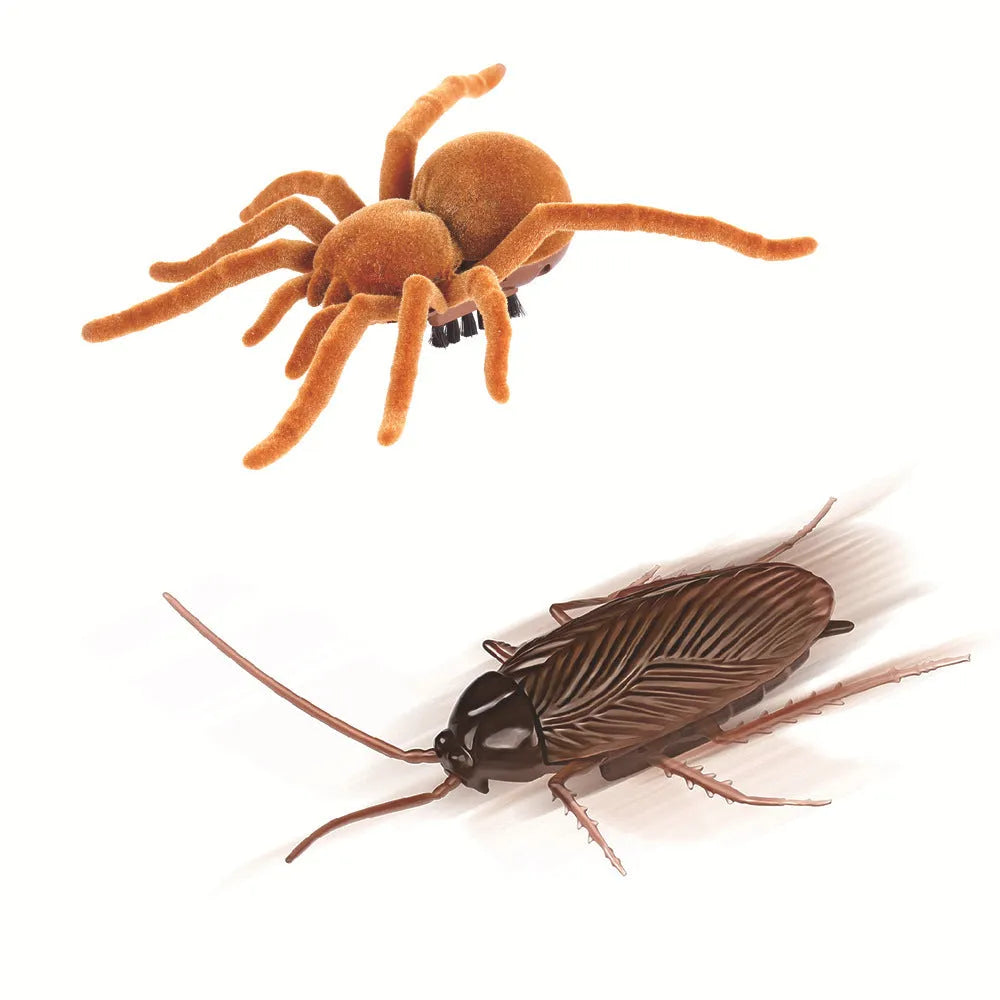 Electric vibration brush pet toy simulating crawling insect with motorised movement