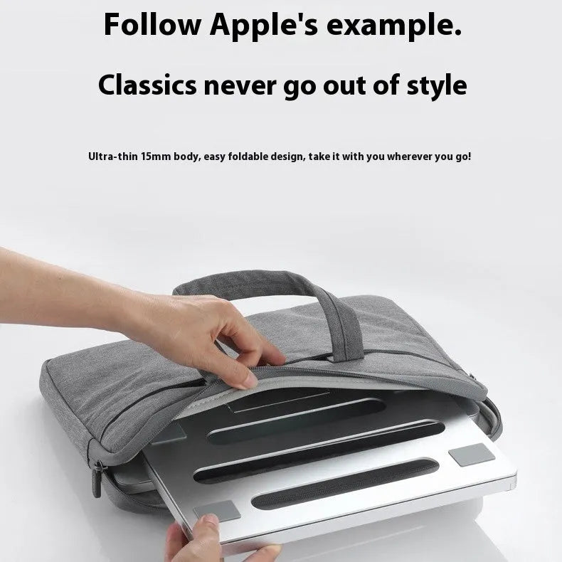 Aluminium alloy folding laptop cooling riser with 270x210mm dimensions