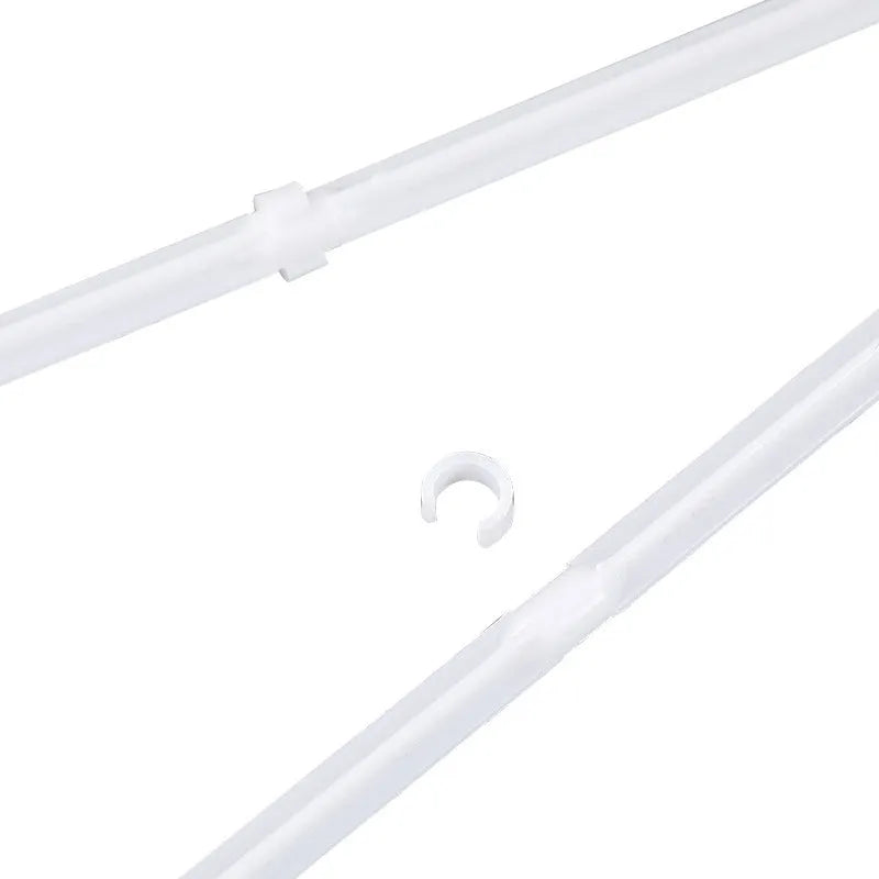 White PP plastic car window flag pole holder mount clip set with 10 brackets for vehicle displays