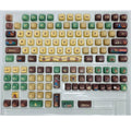 Capabala PBT Girl MOA Height mechanical keyboard keycap set of 130 keys.