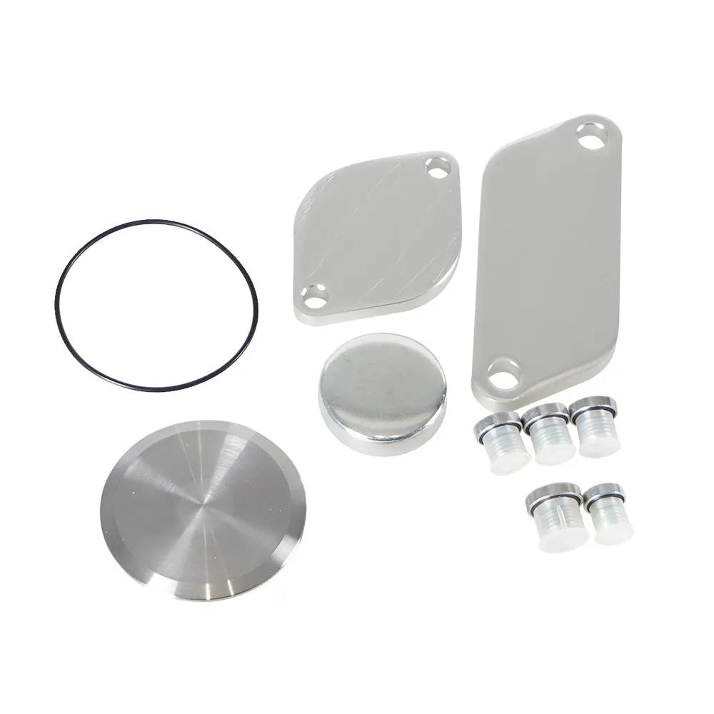 Silver aluminium valve cover for automotive engine cooling and exhaust gas recirculation systems