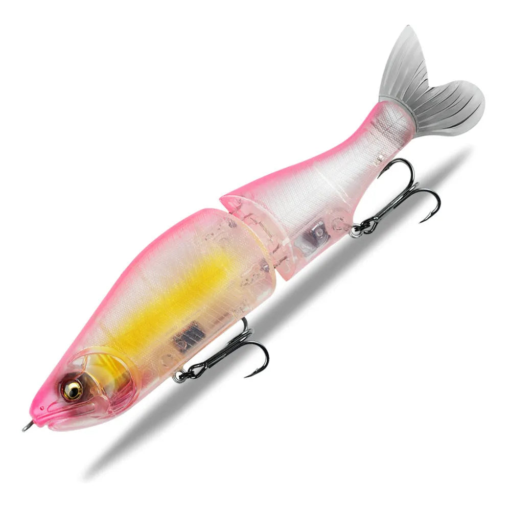185mm hard plastic fashion tossing bass fishing swimming bait lure on a blue background.