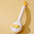 Small yellow duck decorative handle cat grooming comb with open section needle teeth for pet hair removal