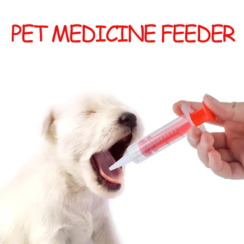 Two pack of soft tip silica gel pet pill shooters for cats and dogs showing plunger and barrel