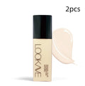 LOOKAVE matte liquid foundation bottle in Ivory White shade with 21c net content