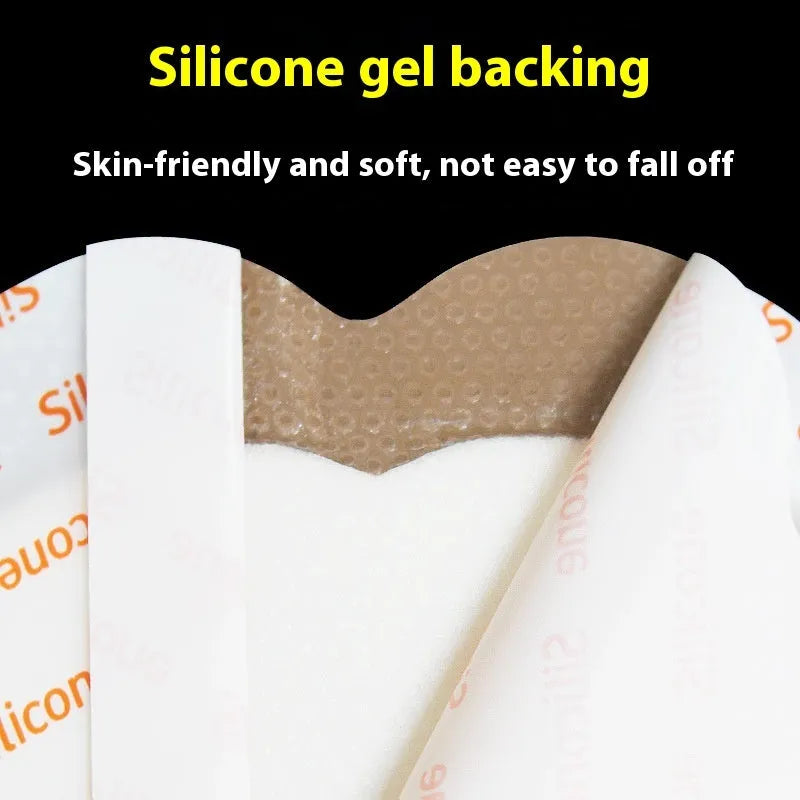 Large skin-colour silicone bedsore sticker for pressure sore prevention and wound care