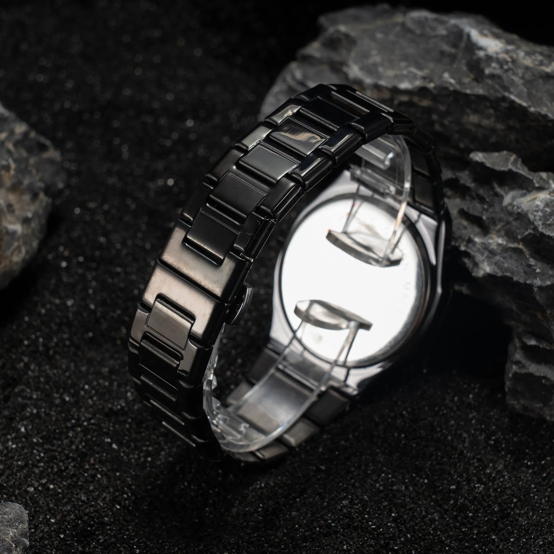 Men's steel band business casual quartz watch with 10mm case thickness