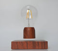 Magnetic levitation floating bulb with glass shade and British plug