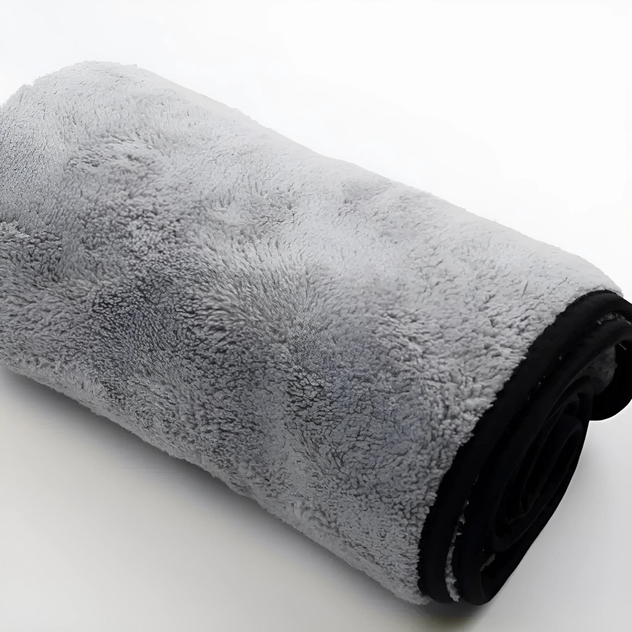 Three microfiber car wash towels showing size variations: 75x35cm, 60x40cm, and 100x40cm options