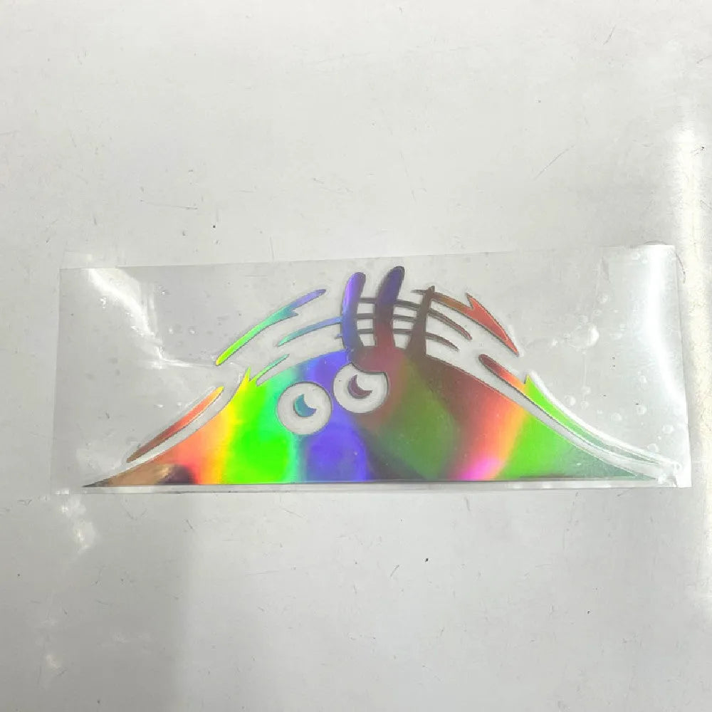 Large 19cm self adhesive body sticker showing a colourful smiley face design.