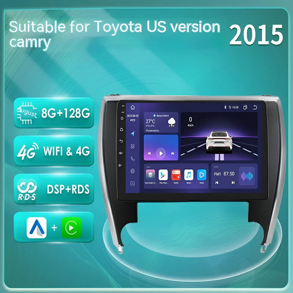 10-inch vehicle-mounted MP5 navigator for Toyota Camry 2015 with metal ABS construction